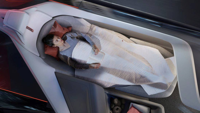 Illustration for article titled AsĂ funciona la manta que Volvo ha creado para proteger a pasajeros dormidos en caso de accidente